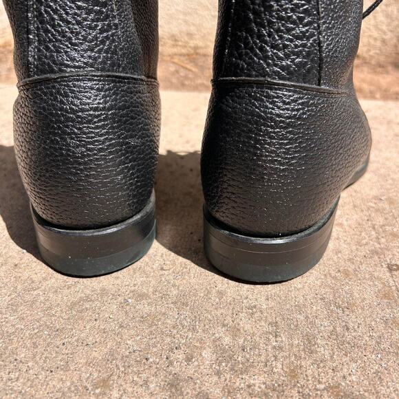 Black justin leather lace up main image 7